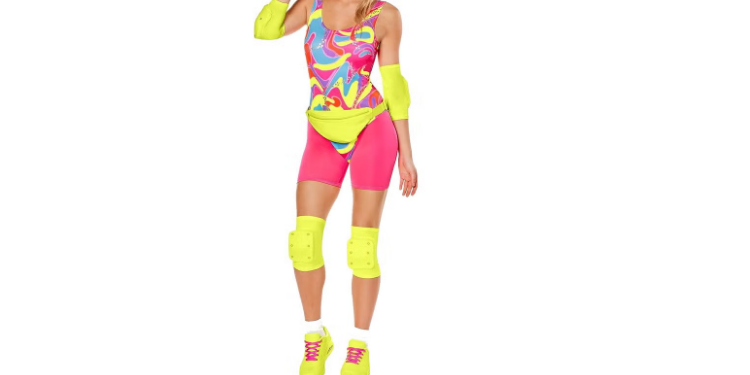 costume Barbie en patins à roulettes