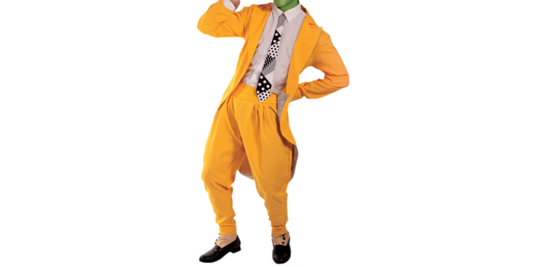 costume super-héros au visage vert