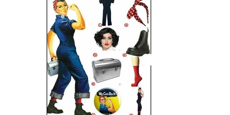 Déguisement Rosie the Riveter femme bandana rouge