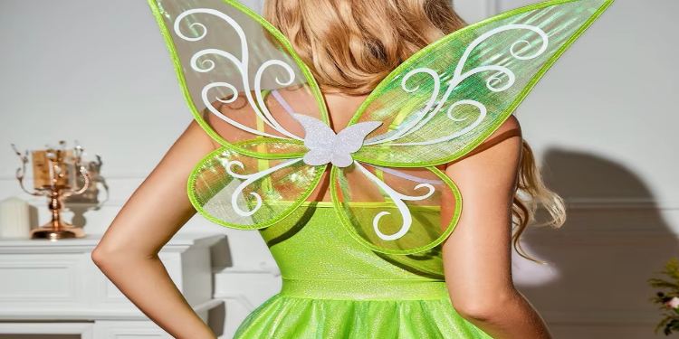 Déguisement fée lumineuse ailes femme