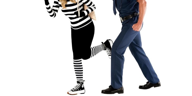 Déguisement policier voleur duo drôle