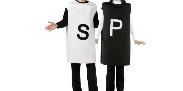 Déguisement sel et poivre duo drôle