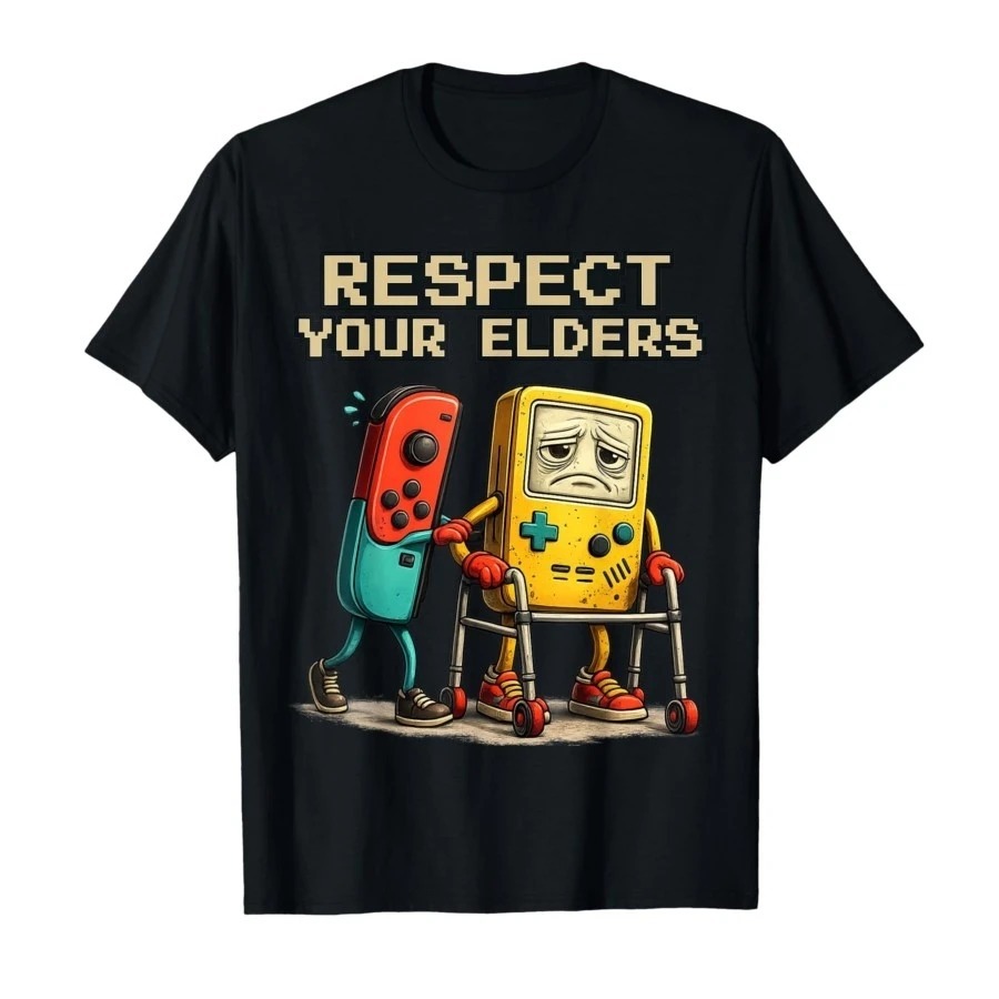 T-shirt Papy Console Année 80
