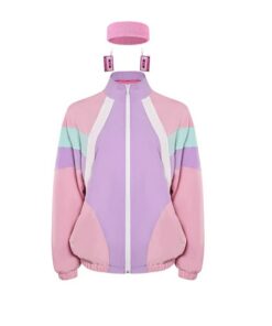 Veste Color Block Pastel Année 80