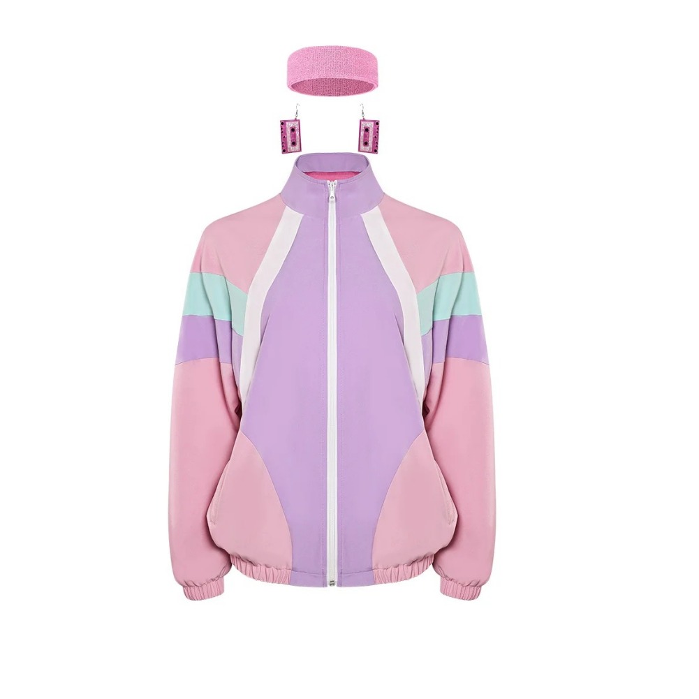 Veste Color Block Pastel Année 80