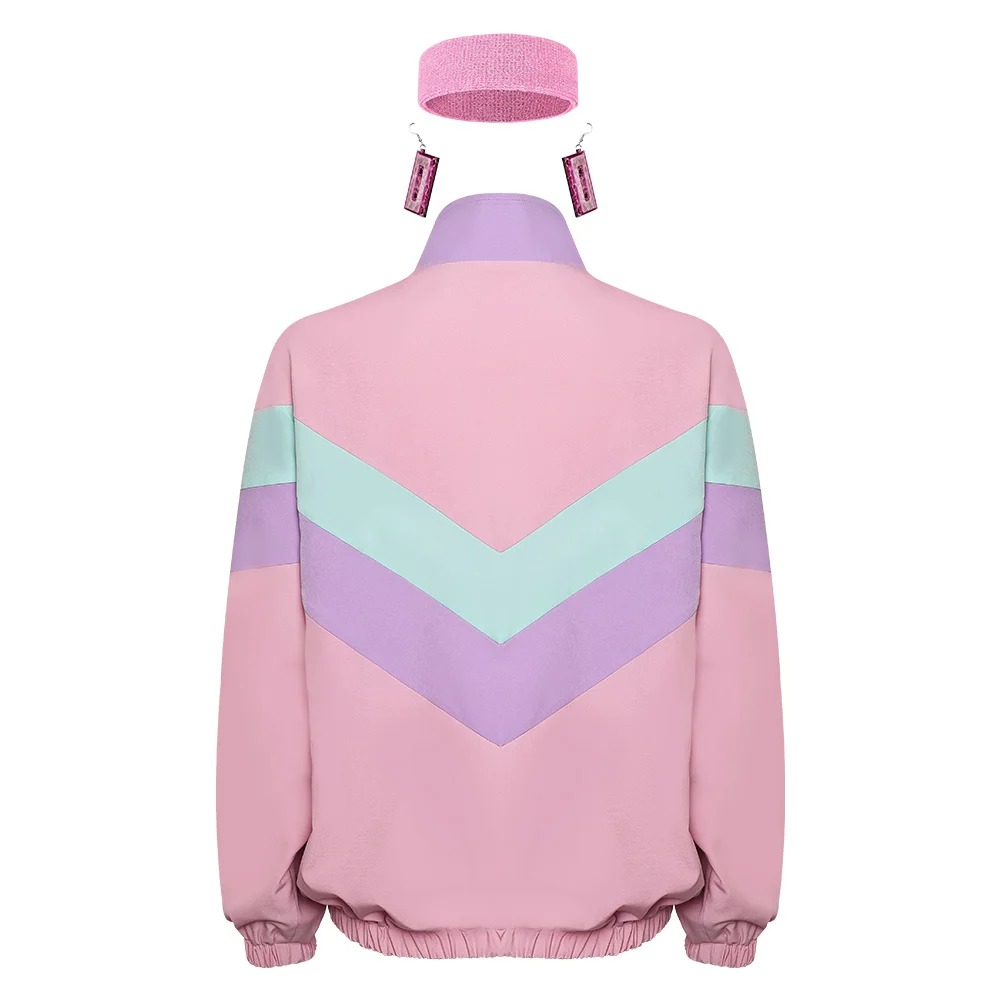 Veste Color Block Pastel Année 80