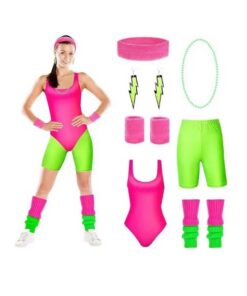 Ensemble Fitness Fluo Année 80