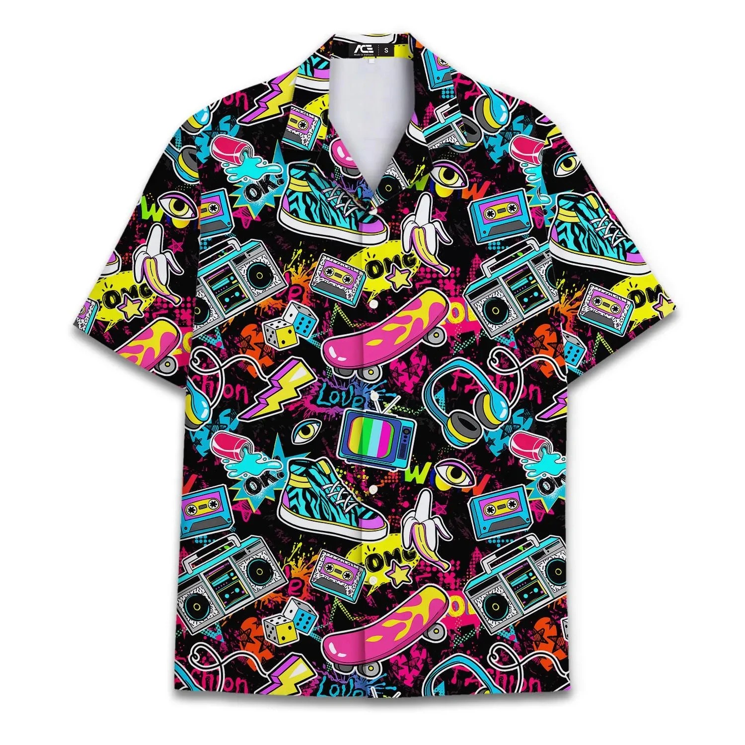 Chemise Pop Culture Skate Année 80