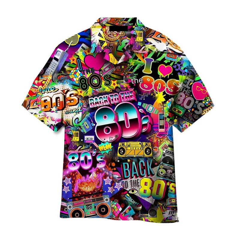 Chemise Néon Total Explosion Année 80