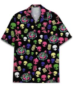 Chemise Alien Tropical Année 80