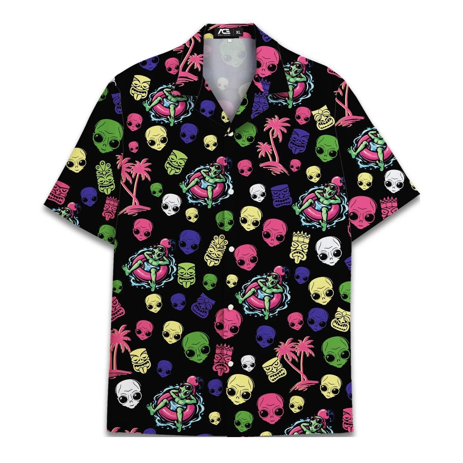 Chemise Alien Tropical Année 80