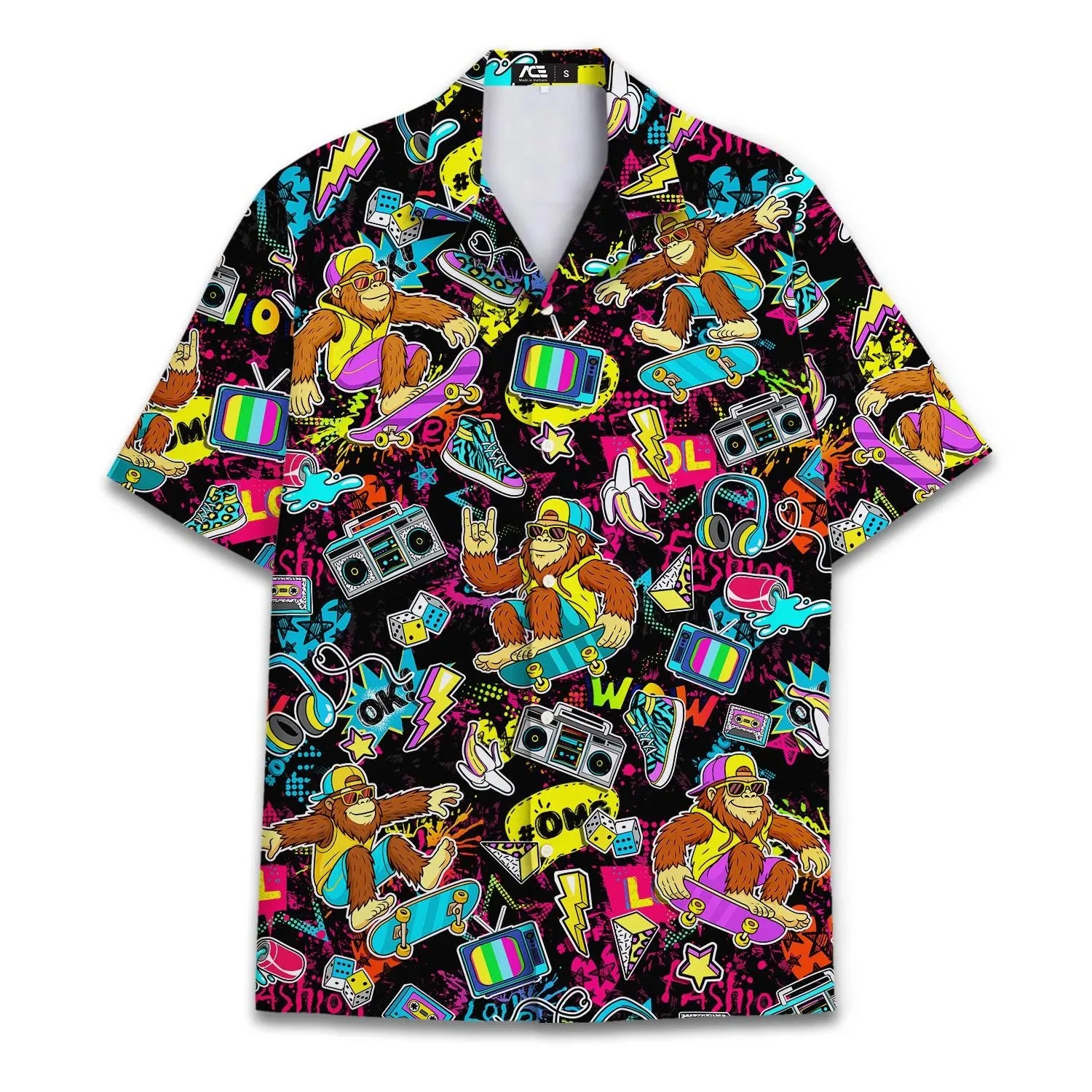 Chemise Bigfoot Skateur Années 80